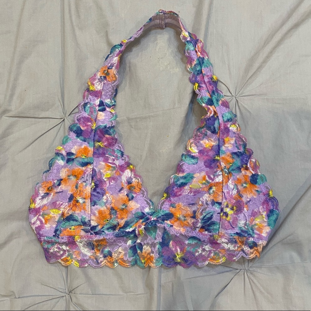 Gilly Hicks Lace Halter Bralette